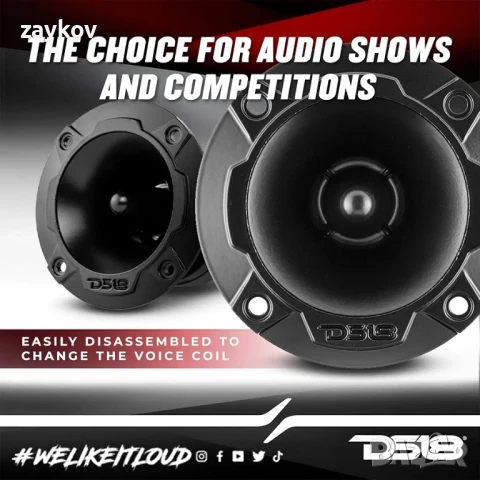 DS18 PRO-TWX2 - 3,78-инчов Super Bullet високочестотен говорител, снимка 3 - Тонколони - 51009642