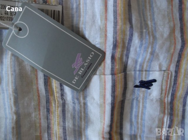 Риза DE BLASIO   мъжка,М-Л, снимка 3 - Ризи - 28594066