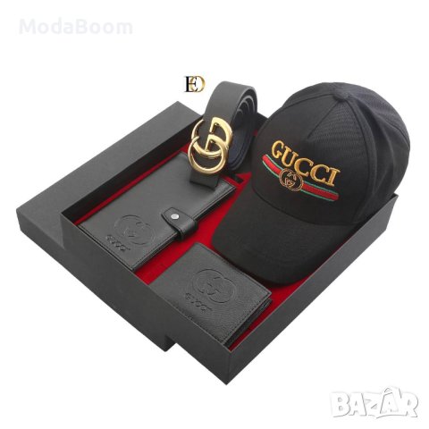 💥Gucci луксозни мъжки подаръчни комплекти / различни цветове 💥, снимка 12 - Портфейли, портмонета - 43505770