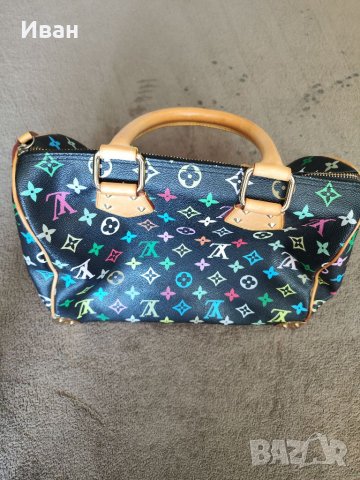 Оригиналнa чанта Louis Vuitton monogram multicolour speedy 30 black, снимка 5 - Чанти - 37917857