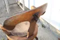 Дървен бръснарски стол, снимка 8