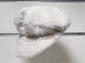 Нова зимна дамска пухена шапка baker boy в бял цвят, снимка 4