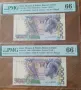 PMG 66 EPQ - лот от 2 банкноти с поредни номера Сао Томе и Принсипи - 5000 добрас 1996 г., снимка 18