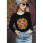 Дамска тениска с етно мотив - ШЕВИЦА, снимка 1 - Блузи с дълъг ръкав и пуловери - 26957971