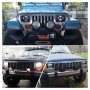 2 БРОЯ LED фарове 200W 4 светлини Фарове за Jeep Cheroke XJ Jeep Wrangler YJ, снимка 4