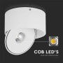 LED Луна COB 20W Открит Монтаж 3в1 Бяла, снимка 2