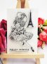 Момиче Балерина и Айфелова Кула малък силиконов гумен печат декор украса бисквитки фондан, снимка 1 - Други - 33453350