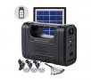 Соларен Комплект с 3 лампи, соларен панел и акумуатор, снимка 1 - Къмпинг осветление - 28220368