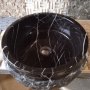 Луксозна мивка черен мрамор, снимка 2