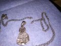 СТАРА ПРАВОСЛАВНА СРЕБЪРНА НАГРЪДНА ИКОНКА с ВЕРИЖКА СРЕБРО 925 Като БОНУС 37311, снимка 16