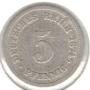 Germany-5 Pfennig-1874 A-KM# 3-Wilhelm I-type 1-large shield, снимка 1
