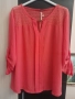 Ново!Блуза тип риза в керемидено розов цвят, снимка 1