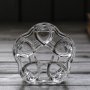 Стилен свещник от огнеопорно стъкло с форми сърца, снимка 3