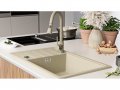 Кухненска Мивка от Гранит Копенхаген 780 x 500 Smart XXL - бежав, снимка 4