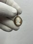 Немска сребърна брошка Камея. №4817, снимка 1 - Антикварни и старинни предмети - 43129529
