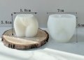 3D Дупе тяло торс долна част силиконов молд форма фондан смола свещ восък глина сапун шоколад, снимка 3