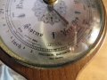 Стар немски барометър, термометър и влагомер PRECISION в корпус от красиво дърво от 70 те години !, снимка 5