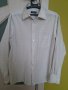 Риза дълъг ръкав Monteli бяла на квадратчета памук, снимка 1 - Ризи - 33537506