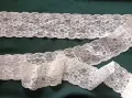 Бяла дантела-еластична ликра, коприна. , снимка 2