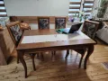 Кухненска маса + 6 стола, снимка 1