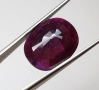 Голям естествен рубин в пурпурно червен цвят 9.83кт.! Сертифициран! Нов!, снимка 7