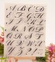 Красиви ръкописни Латиница букви азбука силиконов гумен печат декор бисквитки фондан Scrapbooking