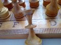 Шах с дървени фигури в дървена кутия за шах и табла , снимка 6