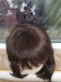 Нова средна дължина тъмно кестенява перука с бретон - 45 см - мод.94, снимка 6