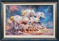 Галопиращи коне, картина, снимка 1 - Картини - 32703681