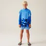 Детско пончо за преобличане Regatta Kids Towel Robe Blue Camo, снимка 3