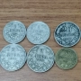 стари монети 6 броя стотинки и левове , снимка 1