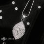 КОМПЛЕКТ AURORA / Лускозен дамски комплект бижута с кристали от 3 част колие, обеци, пръстен, снимка 2