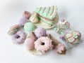 Плетени сладкиши, детски играчки ръчна изработка, плетени играчки, подарък за дете, френски макарони, снимка 18