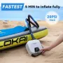 CYCPLUS интелигентна въздушна помпа за SUP с високо налягане с 7 дюзи, снимка 2