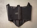 Дамски сатенен корсет под бюста в черен цвят р-р S, снимка 10