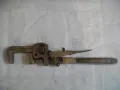 НЕМСКИ ВОДОПРОВОДЕН КЛЮЧ 2"ЦОЛА 55см/ЗАХВАТ 10см Drop Foed Steel 18 ОТЛИЧЕН ПОЧТИ НОВ, снимка 4