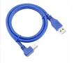 Ъглов кабел за данни USB 3.0 Type A към USB 3.0 Type B - 0.5m, снимка 2