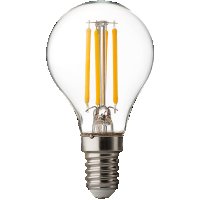 LED FIilament Лампа, Топка, Димираша, 4W, E14, 4200K, 220-240V AC, Неутрална светлина, U - LFG41442D, снимка 1 - Крушки - 40862538