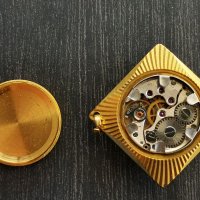 Чайка брошка часовник, снимка 8 - Антикварни и старинни предмети - 39460708