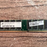 РАМ памет за компютър Micron 256MB DDR-400 PC-3200 UDIMM, снимка 1 - RAM памет - 37694647