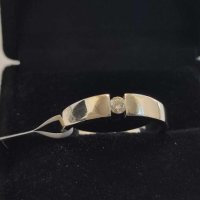Златен пръстен с Брилянт-3,50гр /14кр , снимка 2 - Пръстени - 43489096