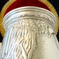 Халба,чаша от калай с картина за Лорелай и Лодкаря. , снимка 6 - Антикварни и старинни предмети - 44116228