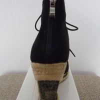 Велурени обувки на платформа номер 39, снимка 4 - Дамски елегантни обувки - 37037342