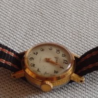 Стар механичен часовник CHAIKA 17 JEWELS с позлатена рамка за КОЛЕКЦИЯ 43076, снимка 4 - Други ценни предмети - 43905461