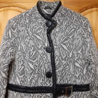 Палто на JUNONA Fashion с уникален дизайн и декорации кожа !, снимка 2 - Палта, манта - 35560222