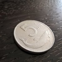 Монета - Италия - 5 лири | 1955г., снимка 1 - Нумизматика и бонистика - 28349918