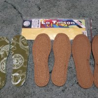 нови френски стелки 3 чифта 30 номер естествена кожа корк пяна латекс, снимка 11 - Детски обувки - 26575610