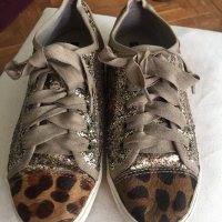 KG Kurt Geiger Lucca Leopard-Glitter Trainers, снимка 1 - Маратонки - 26651604