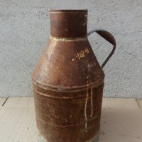 стар гюм за мляко - метален - 8 литра , снимка 4 - Антикварни и старинни предмети - 34996326