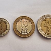 Монети. Африка. Кения.  5, 10, 20 шилинга. 2010 година., снимка 1 - Нумизматика и бонистика - 39920667